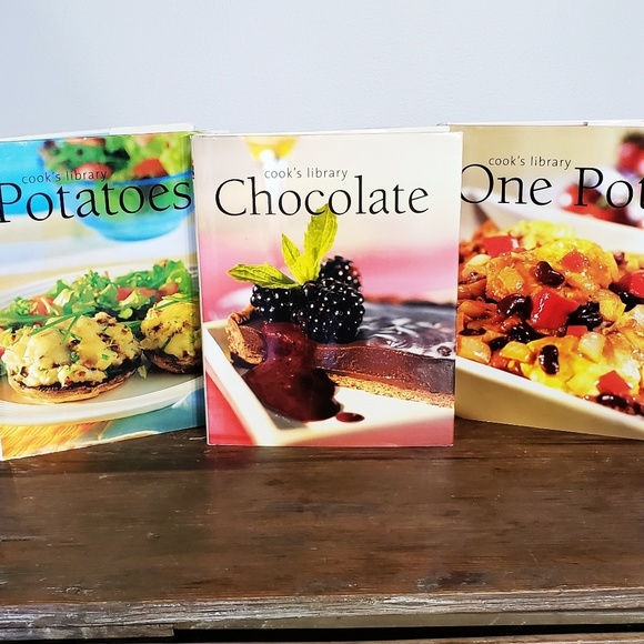 Cook's Library Other - 3 Cook's Library Cookbooks Recipes Kitchen Books
